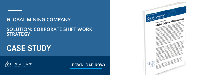 CTA Horizontal Circadian Case Study Global Mining Company Solution Corporate Shiftwork Strategy1